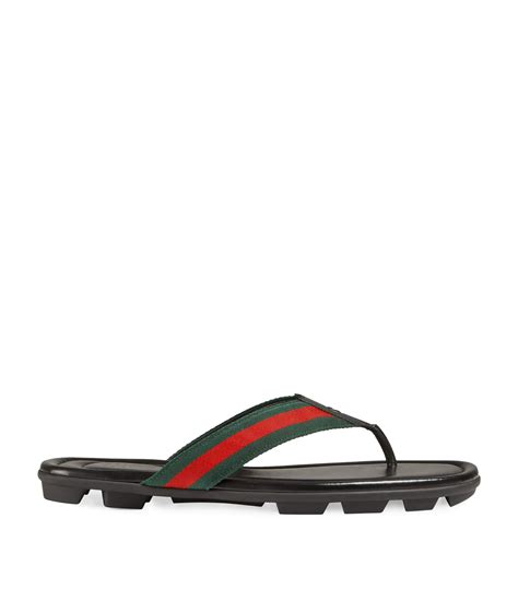 ciabatte gucci nere - Sandali Web Stripe in Nero .